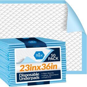 Medpride Disposable Underpads 23'' X 36'' (50-Count) Incontinence Pads Puppy dog